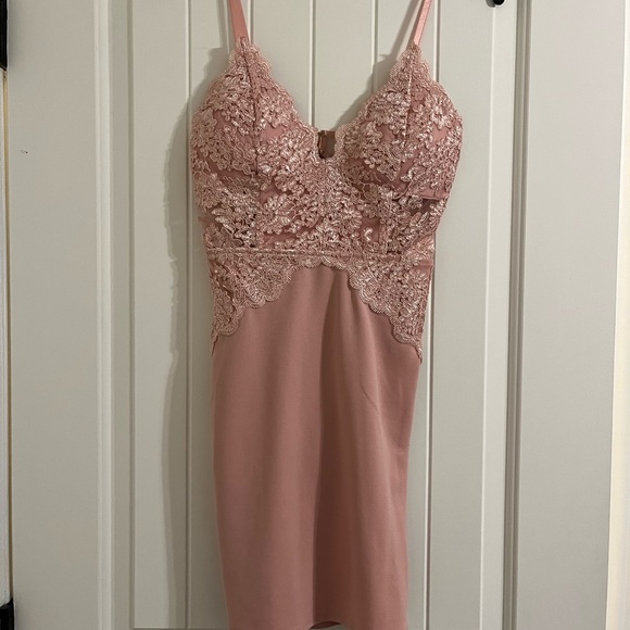 Pink Lace Dress - Picture 1 of 5
